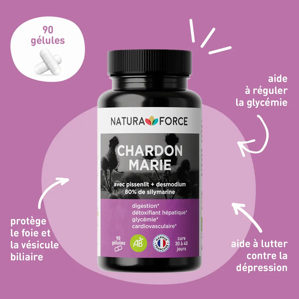 Chardon-Marie Bio – Détox Foie & Digestion | Natura Force