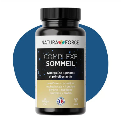 Complexe Sommeil – Natura Force | Mélatonine, Plantes & Magnésium pour un Sommeil Réparateur