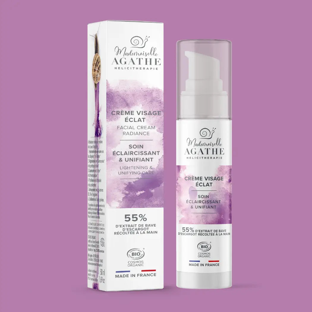 Crème Éclat Certifiée Bio - Éclaircissante & Unifiante | Mademoiselle Agathe