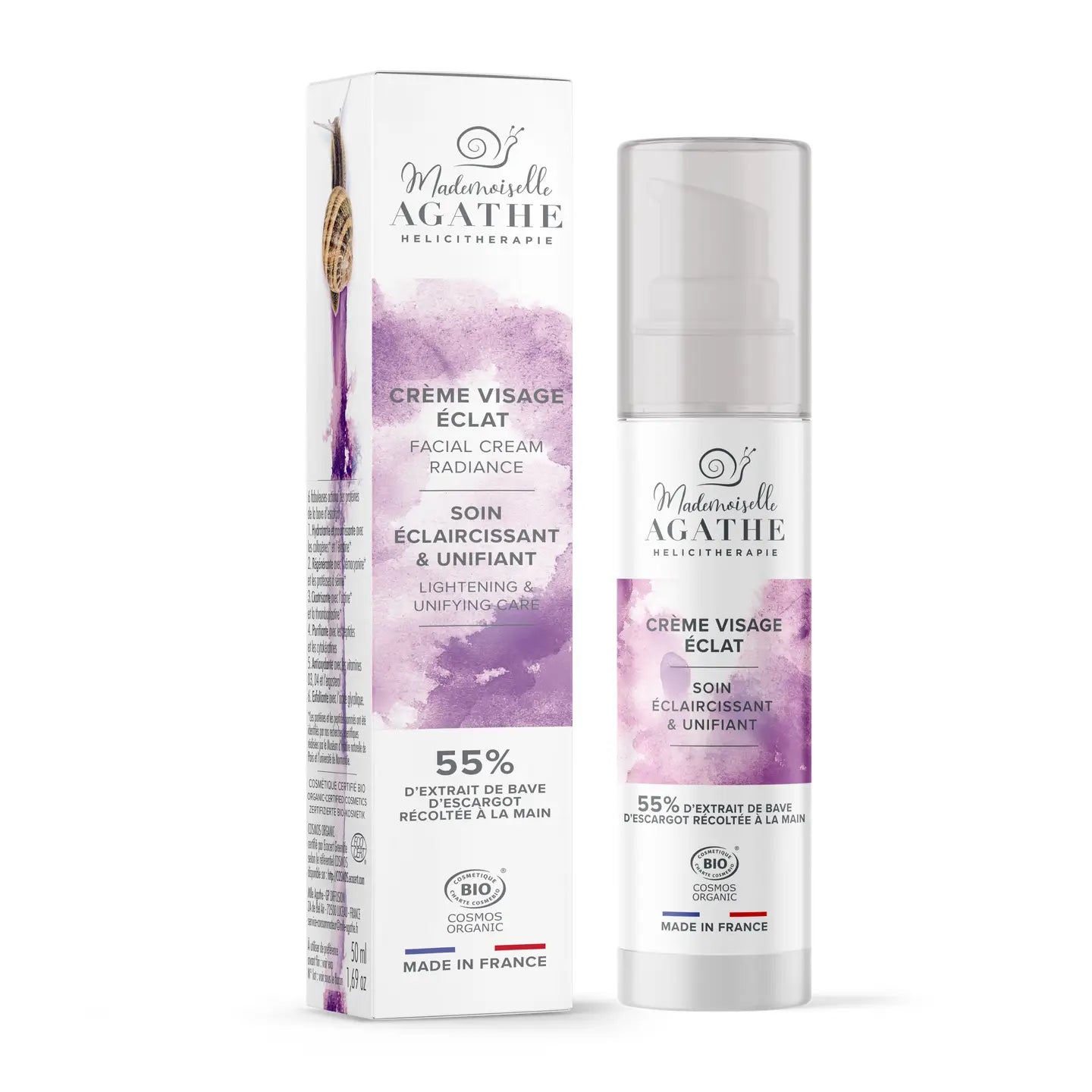 Crème Éclat Certifiée Bio - Éclaircissante & Unifiante | Mademoiselle Agathe