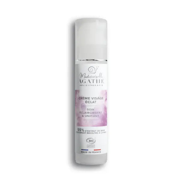 Crème Éclat Certifiée Bio - Éclaircissante & Unifiante | Mademoiselle Agathe