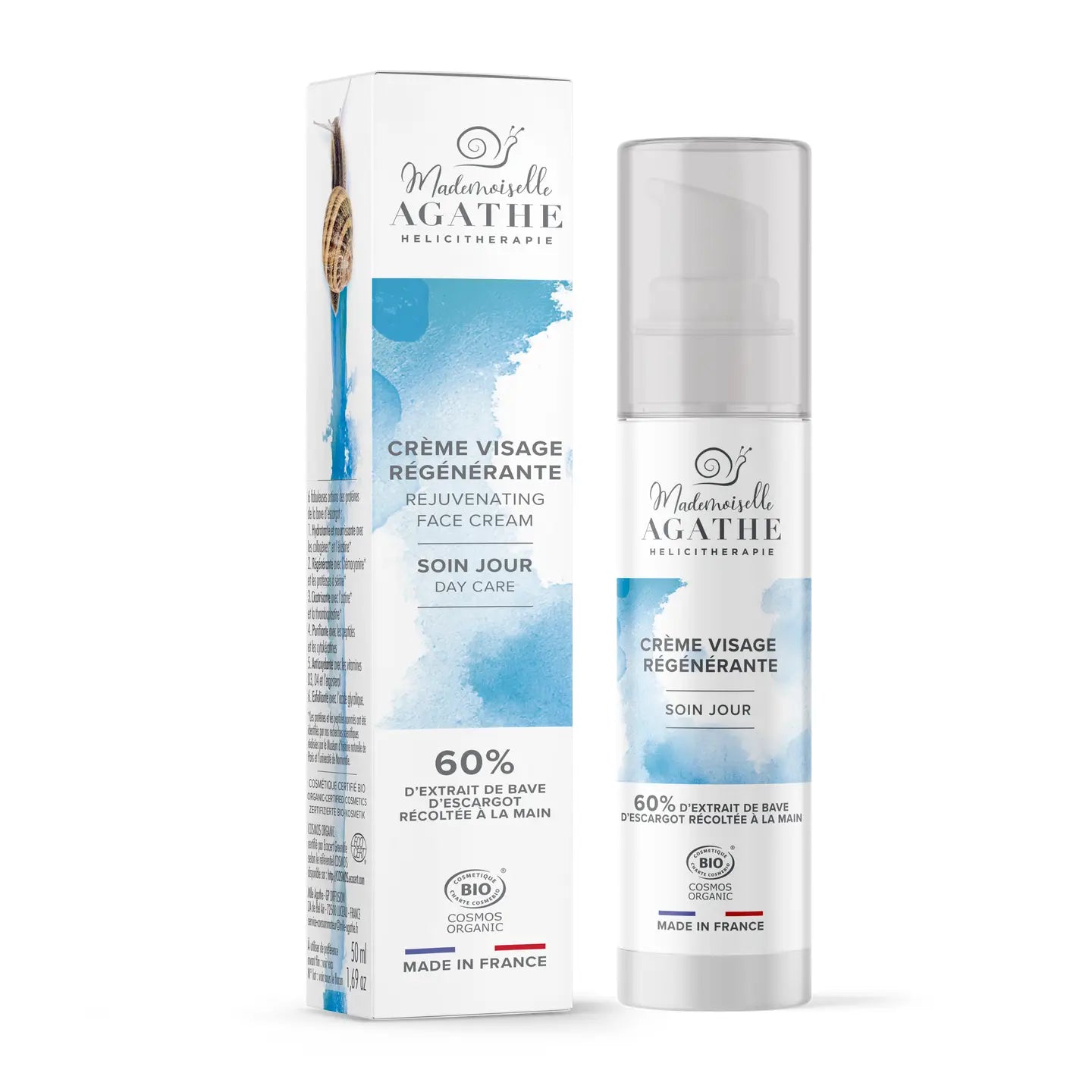 Crème Jour Certifiée Bio - Hydratante & Régénérante | Mademoiselle Agathe