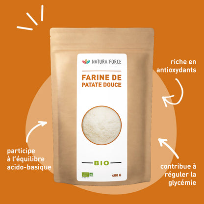 Farine de Patate Douce BIO – Natura Force | Alternative Saine & Sans Gluten