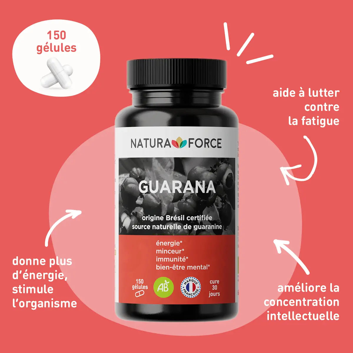 Guarana BIO du Brésil – Natura Force | Stimulant Naturel pour l’Énergie