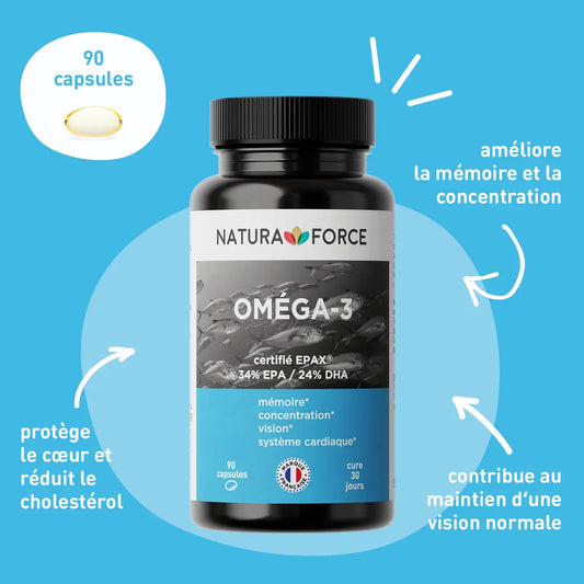 Omega-3-Fischöl – Natura Force | Herz, Gehirn &amp; Gelenke