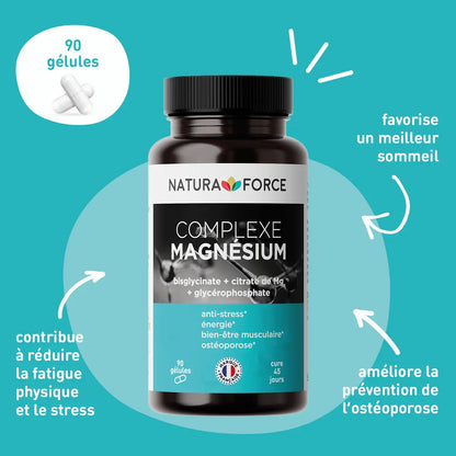 Complexe Magnésium Naturel – Natura Force | Vitalité & Anti-Fatigue