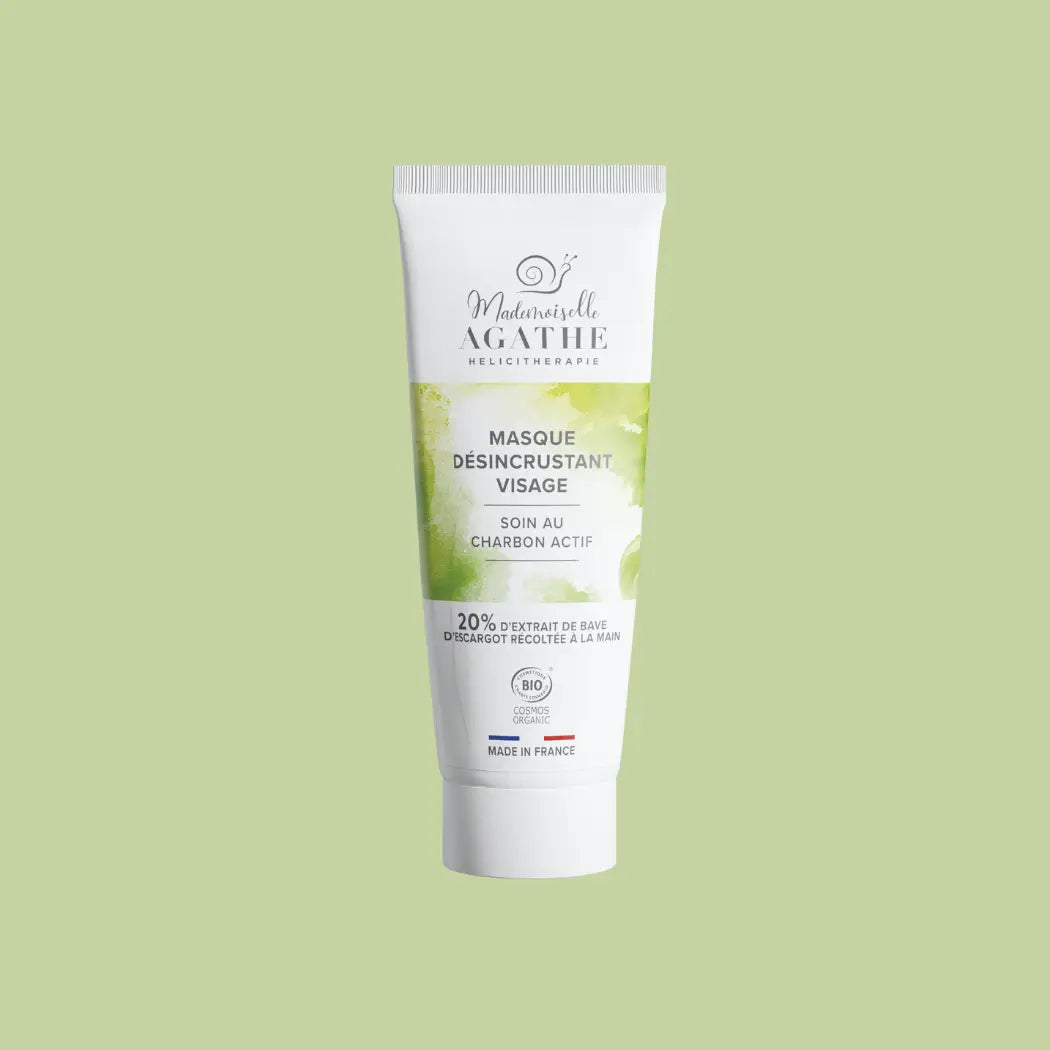 Masque au Charbon Actif Certifié Bio - Désincrustant & Purifiant | Mademoiselle Agathe