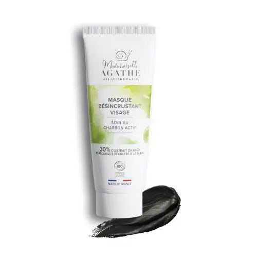 Masque au Charbon Actif Certifié Bio - Désincrustant & Purifiant | Mademoiselle Agathe