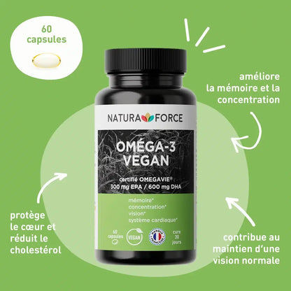 Oméga 3 Vegan - Natura Force | Complément Alimentaire Vegan