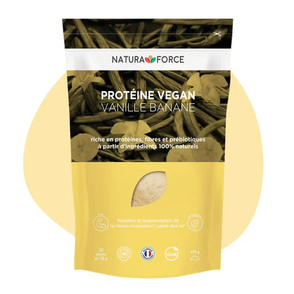 Veganes Protein Vanille-Banane – Natura Force | 100 % natürlich und biologisch