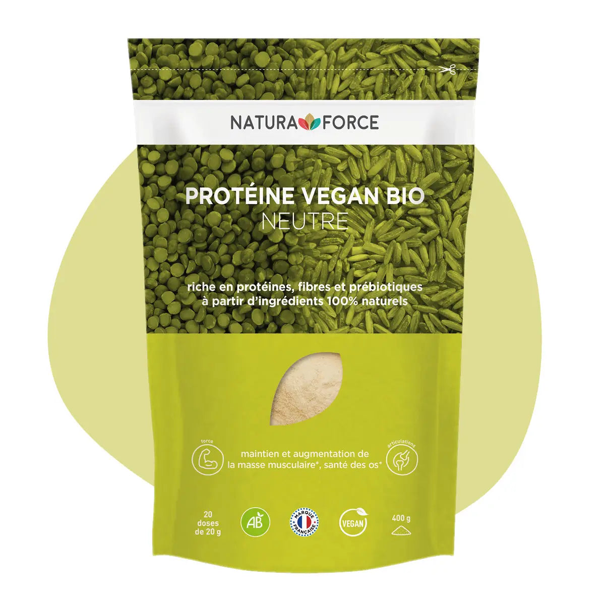 Protéine Vegan Bio Neutre – 100% Naturelle & Complète | Natura Force