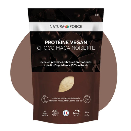 Veganes Protein Schokolade Maca Haselnuss – Bio &amp; Natürlich | Natura Force