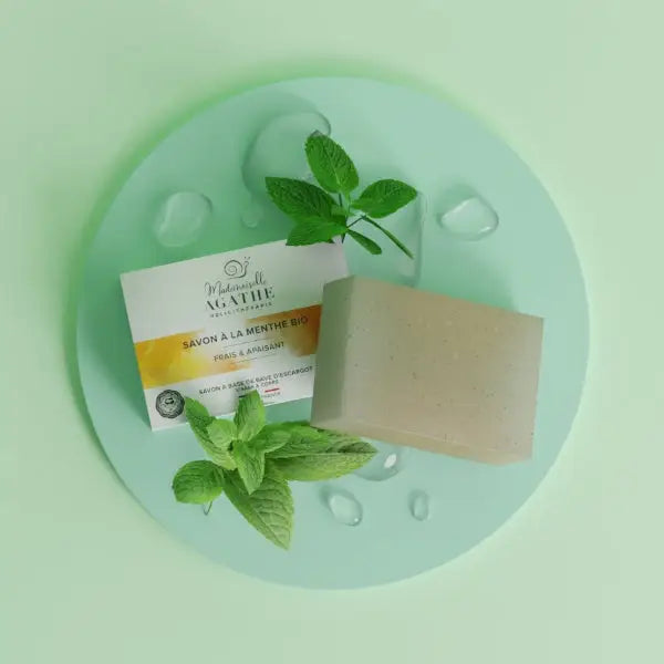 Savon Menthe Bio - Frais & Apaisant | Mademoiselle Agathe