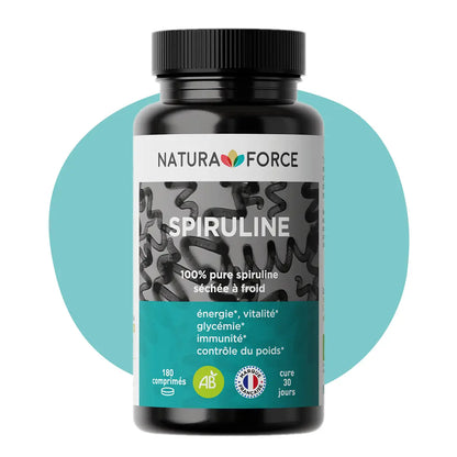 Spirulina biologica – Natura Force | Integratore alimentare ricco di proteine ​​e nutrienti