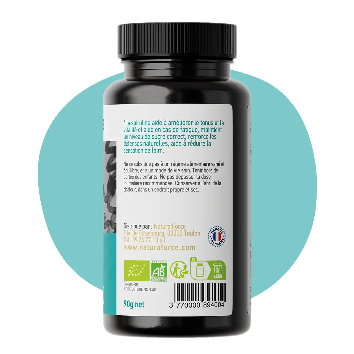 Spiruline BIO – Natura Force | Complément Alimentaire Riche en Protéines et Nutriments