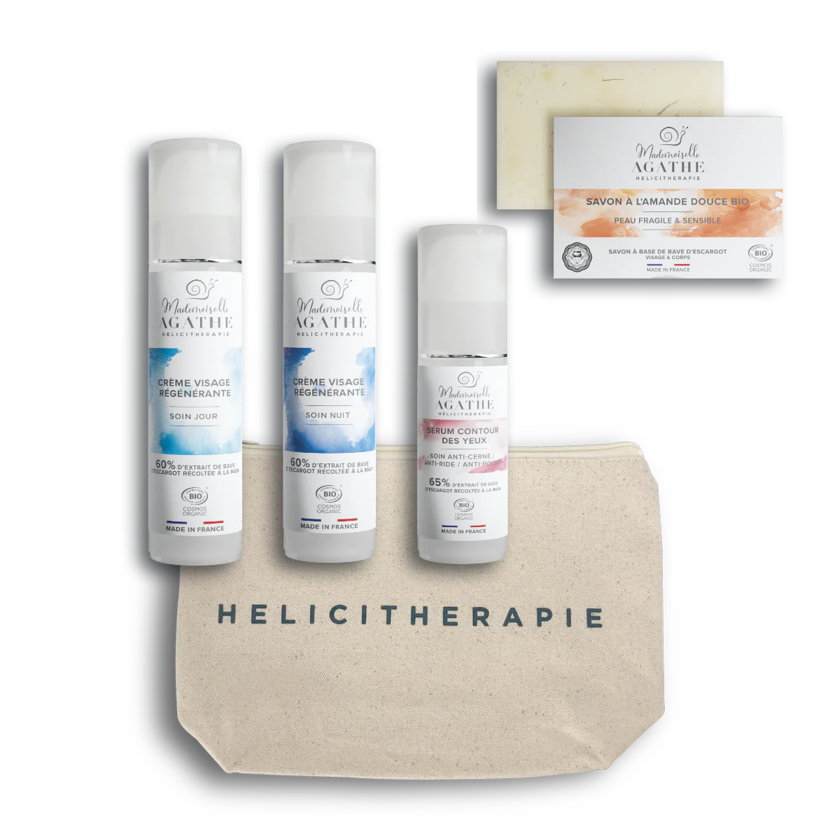 HELICIBEAUTÉ KIT – Ausgleichende und feuchtigkeitsspendende Routine | Normale &amp; Mischhaut | Fräulein Agathe