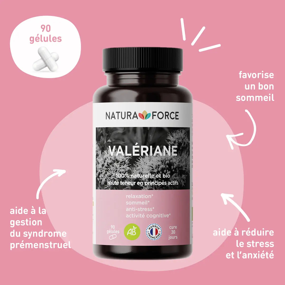 Valeriana biologica – Natura Force | Pianta rilassante e sonno naturale