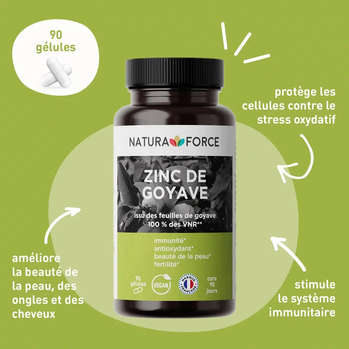 Zinc de Goyave – Natura Force | Immunité, Peau & Énergie