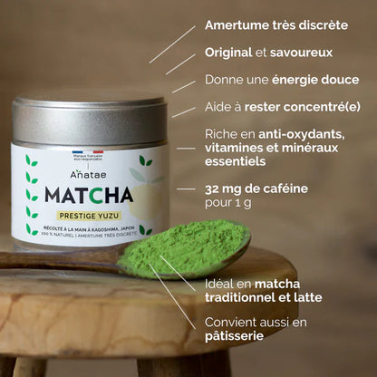 Tè Matcha Yuzu Prestige Biologico – Anatae | L'alleanza perfetta tra Matcha e agrumi