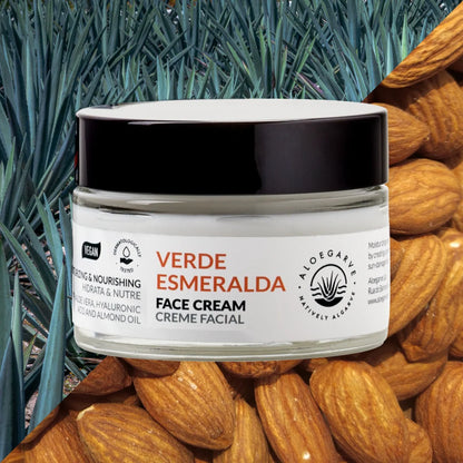 Crema viso pura luminosità all'Aloe Vera "Verde Esmeralda" - Aloegarve